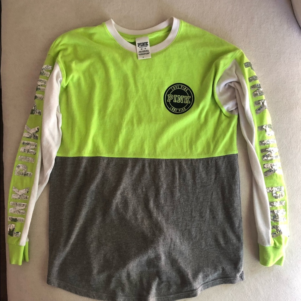 LONG SLEEVE PINK VICTORIA’S SECRET TEE